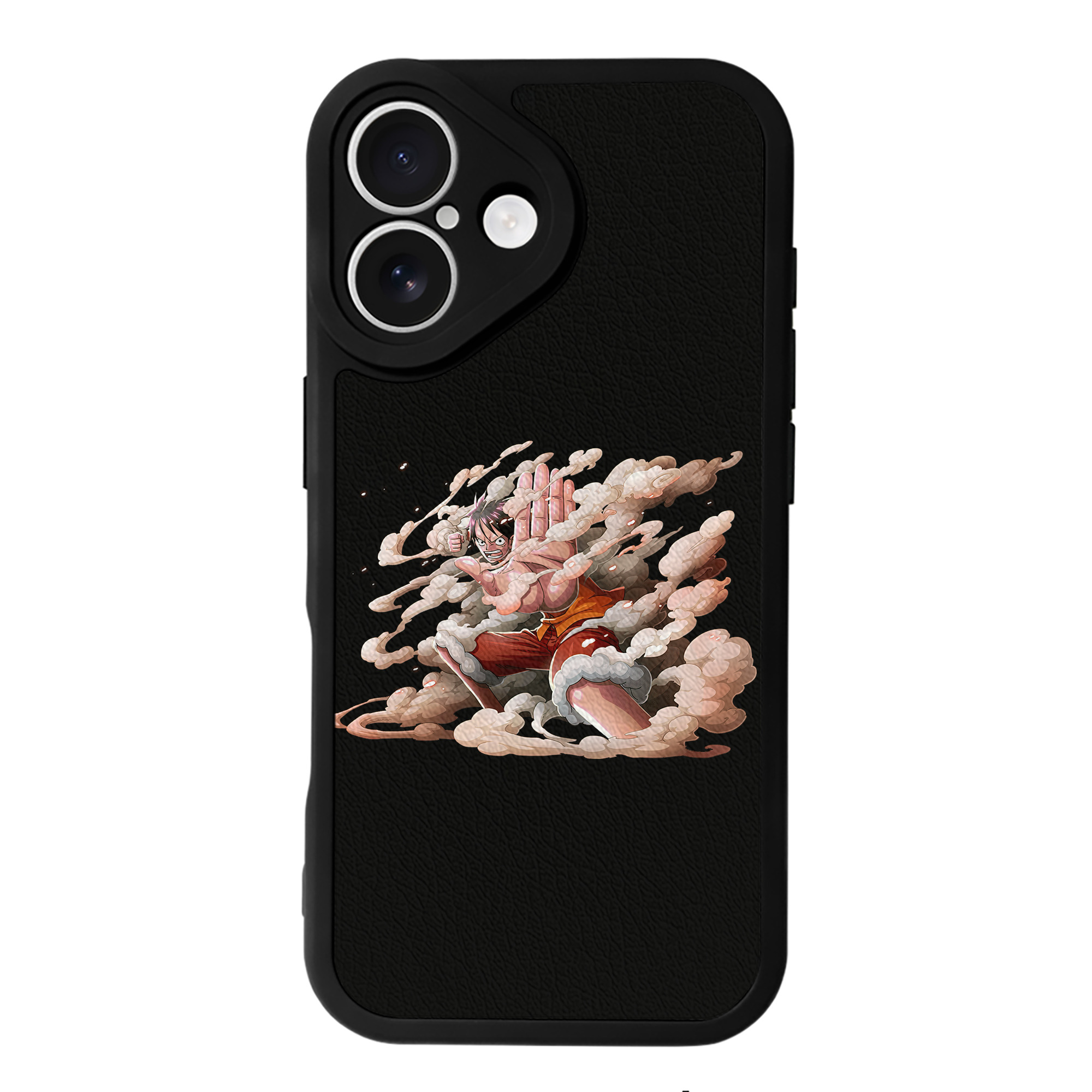 （画像用） ワンピース モンキー・D・ルフィ ONE PIECE Monkey D. Luffy 【iPhone 16シリーズ対応】シリコンスマホケース（レザー調） 材質：シリコン